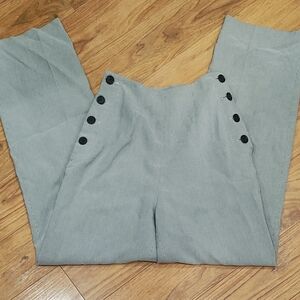 Ann Taylor Gray Dress Pants with Subtle Pinstripe Lining